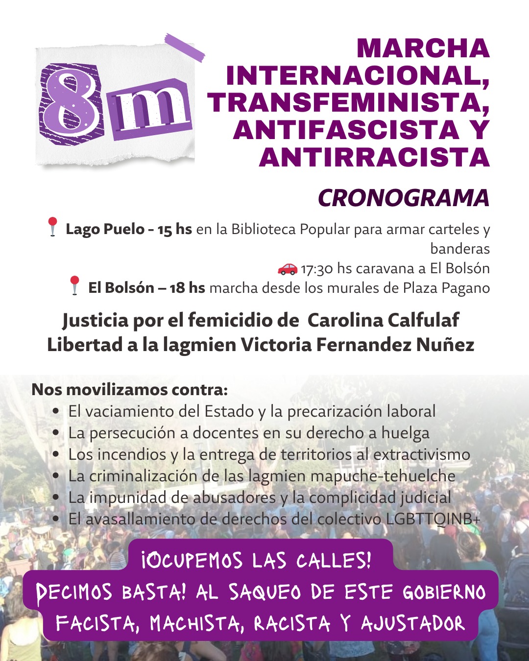 8M EN LA COMARCA ANDINA